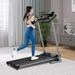 Electric Foldable Treadmill with Transportation Wheels 16 Wide Tread Belt Treadmills for Home Digital Folding Exercise Machine w/ 7.5 MPH Max Speed for Home & Gym Cardio Fitness S1412