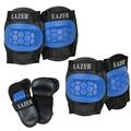 LAZER 3-in-1 Protective Pad Set in Mesh Bag (Blue Medium)