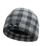 Panther Vision POWERCAP LED Beanie Cap 35/55 Ultra-Bright Hands Free LED Lighted Battery Powered Headlamp Hat - Plaid Grey & White (CUBWB-4737)