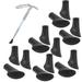 Mgaxyff 15Pcs Trekking Pole Tip Protectors Walking Stick Feet Cover Nonâ€‘Slip Pad Alpenstocks Accessory