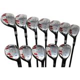 Senior Women s Golf Clubs All Ladies iDrive Hybrid Set Includes: #1 2 3 4 5 6 7 8 9 PW SW LW. Lady L Flex Right Handed Utility Clubs with Premium Ladies Arthritic Grip. 60+ Years Old