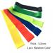 Prettyui 1pcs Yoga Resistance Bands Loops Fitness Equipment 0.3mm-1.2mm Pilates Sport Training Workout Latex Bands Random Color