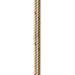 New England Ropes C5059-12-00015 3/8 X 15 Nylon Double Braid Dock Line - White/gold W/tracer
