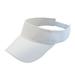 Plain Visor Sun Hat Sport Cap Adjustable Tennis Cotton Beach Hats for Women Men White