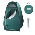 Portable Outdoor Pop-up Toilet Dressing Fitting Room Shower or Bathroom Booth Privacy Shelter Tent Army Green-3.94 x 3.94 x 6.23inch