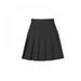 Women Girls Short High Waist Skirt School Pleated Skater Tennis Skirt with Flounce S/M/L