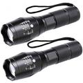 Led Flashlight 1200 Lumen Single Mode Super Bright Zoomable Tactical Flashlights Handheld Light for Camping Hiking 2 Pack