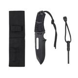 Rothco Black Paracord Knife With Fire Starter - 36742
