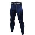 Quick Dry Trousers for Men Compression Cool Dry Sports Tights Pants Base layer Running Leggings Yoga Rashguard Men s Navy Blue L