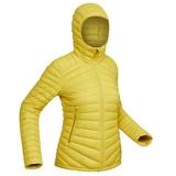 Forclaz Trek 100 23Â°F Real Down Packable Puffer Backpacking Jacket Women s Yellow Small
