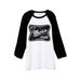 It s Merica Time Unisex 3/4 Sleeves Baseball Raglan T-Shirt Tee White Black Large