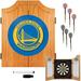 Golden State Warriors NBA Wood Dart Cabinet Set