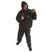 GoFit Hooded Thermal Exercise and Training Sauna Suit (2PC) - Black - Small/Medium