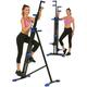 VIBESPARK Vertical Climber and Folding Indoor Exercise Fitness Stair Stepper Machine for Office Home and Gym