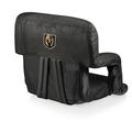 Black Vegas Golden Knights Ventura Portable Reclining Stadium Seat