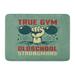 KDAGR True Gym Vintage Sports for Fitness Club Hand and Dumbbell on Separate Layers Doormat Floor Rug Bath Mat 30x18 inch