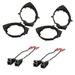 (2 PAIRS) GMSB356 Pair Of Speaker Adapter For 2006-13 Gm Vehicles with (2x) Metra 72-4568 Speaker Harness for Select GM Vehicles