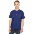 Fred Perry Men's Embroidered T-Shirt Regular Fit Navy X-Large