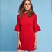 Anthropologie Dresses | Anthropologie Red Bell Sleeve Dress | Color: Red | Size: M