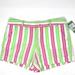 Lilly Pulitzer Shorts | Lilly Pulitzer Nwt Hotty Pink Callahan Shorts | Color: Green/Pink | Size: 0