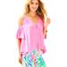 Lilly Pulitzer Tops | Lilly Pulitzer Bellamie Hot Pink Top | Color: Pink | Size: M