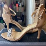 Jessica Simpson Shoes | Jessica Simpson Nude Pleather Jeweled Pump | Color: Cream/Tan | Size: 9