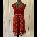 Free People Dresses | Free People Dress, Size 6. | Color: Gold/Red | Size: 6