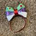 Disney Accessories | Buzz Lightyear Bow Headband | Color: Green/White | Size: Os