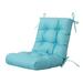 Latitude Run® Outdoor Cushions Seat Back Wicker Chair Cushions Patio Tufted Pillow For All Weather Polyester in Blue | 4.7 H in | Wayfair