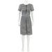 Burberry Striped Cotton Broderie Dress In Black