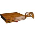 Skin Wrap for XBOX One X Console and Controller Wood Grain - Oak 01