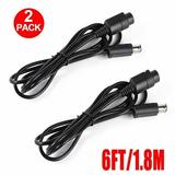 LUXMO 2Pack Wii/Gamecube Controller Extension Cables for GameCube and Wii Consoles