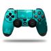 Skin for Sony PS4 Dualshock Controller PlayStation 4 Original Slim and Pro Bokeh Butterflies Neon Teal (CONTROLLER NOT INCLUDED)