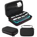 Carrying Case Fit for Nintendo 2DS XL TSV Hard Travel Protective Case with 16 Game Card Slots Removable Accessories Pouch Black