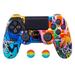 Zonghan For PS4 Slim Pro Controller Skin Grip Cover Case Protective Silicone Gamepad Housing Shell + 2 Joystick Cap