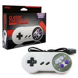 TTX Tech Wired Classic Style Controller For SNES Super Nintendo Entertainment System Gray
