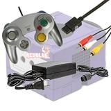 Gamecube Video Game Console Starter Kit by REVOLT Gamer - Original Type Wired Gamepad Controller AC Adapter and AV Composite Cable (Platinum)