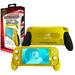 GHOST GEARâ„¢ Nintendo Switch Lite Handle Grip [Yellow] with Authentic Rubber for Nintendo Switch Lite Grip Accessories