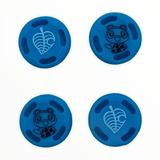 JenDore Blue 4Pcs Leaf Raccoon Animal Crossing Silicone Thumb Grip Caps for Nintendo Switch