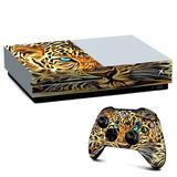 Skins Decal Vinyl Wrap for Xbox One S Console - decal stickers skins cover -Leopard with Blue Eyes