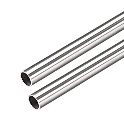 2Pcs 304 Stainless Steel Capillary Tube 8.1mm ID 9.5mm OD 300mm Long 0.7mm Wall - Silver