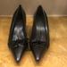 Gucci Shoes | Authentic Gucci Black Leather Pumps With Dust Bag | Color: Black | Size: 9.5