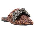 Jessica Simpson Shoes | Jessica Simpson Cheetah Cesely Glitter Bow Mules | Color: Black/Brown | Size: 8