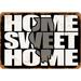 10 x 14 METAL SIGN - Home Sweet Home Illinois Black Gray - Vintage Rusty Look