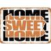 10 x 14 METAL SIGN - Home Sweet Home Pennsylvania Brown - Vintage Rusty Look