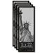 5x22 Black Picture Frame for Puzzles Posters Photos or Artwork Set of 4