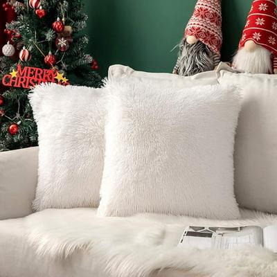18x18 Inch Soft Decorative Square Washable Sofa Pillow Cases Xmas Cushion Cover 