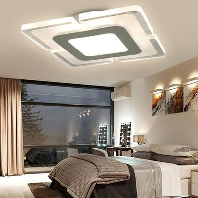 Acrylic LED Ceiling Light Home Lamp Modern Elegant Living Room Bedroom Square US 