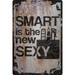 Wall Sign Smart is the new sexy funny pocket protector nerd geek brains Decorative Art Wall Decor Funny Gift