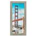 41x7 Frame Gray Barnwood Picture Frame - Complete Modern Photo Frame Includes UV Acrylic Shatter